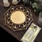 Gold 6 Round 13" Floral Cutout Design Acrylic Charger Plates Party Decorations